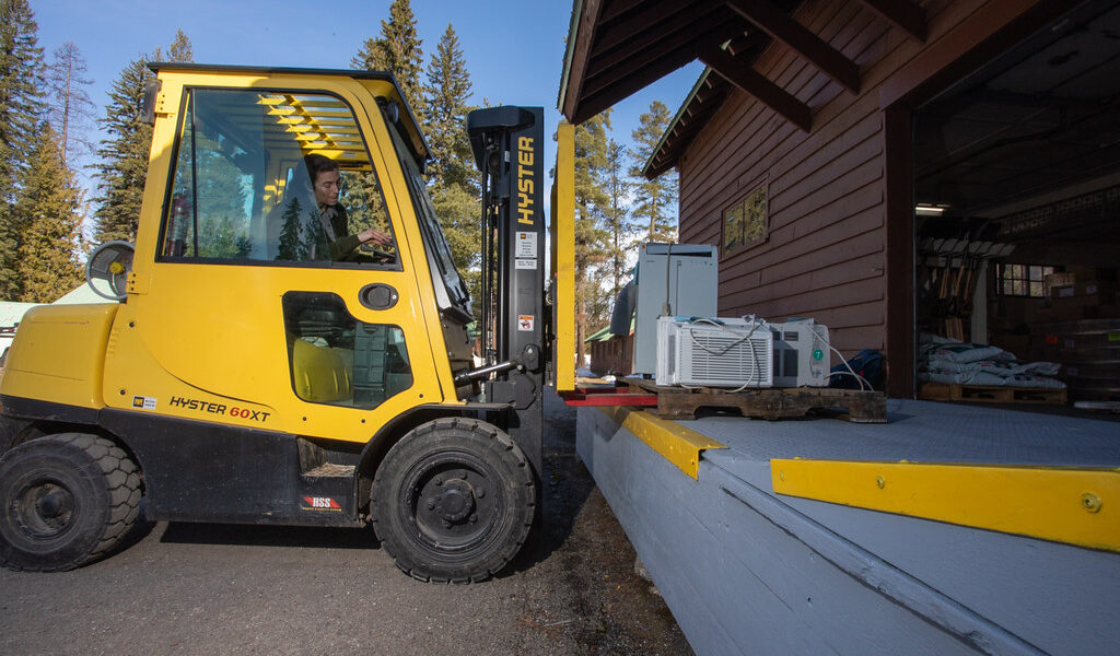 Forklift Warehouse Distribution Center