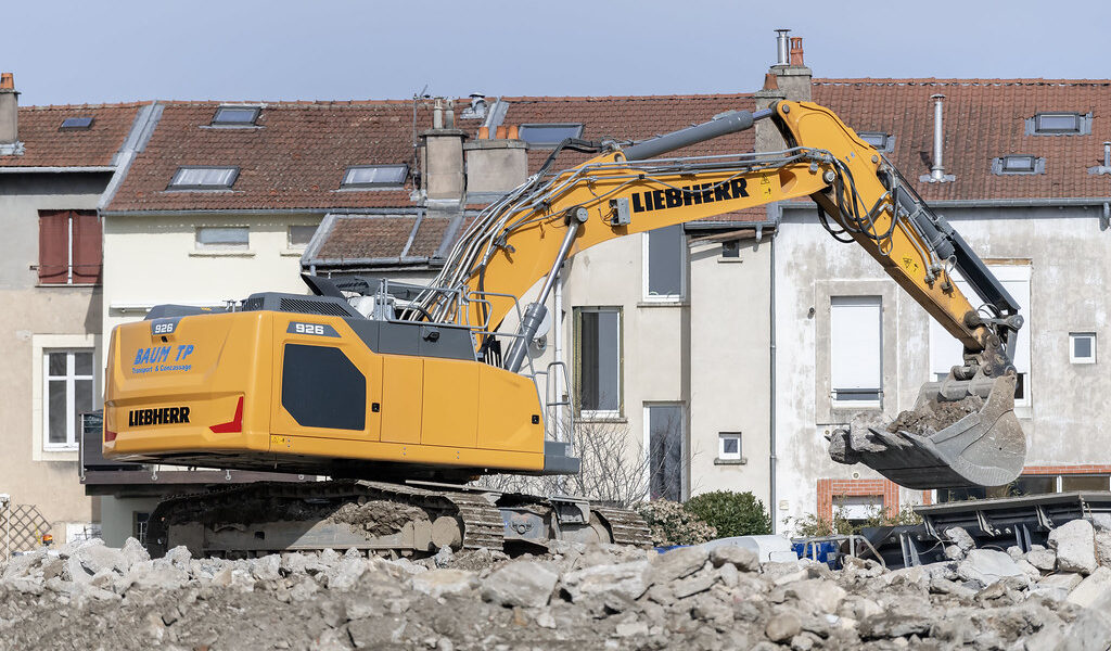 Liebherr Excavator Construction Site